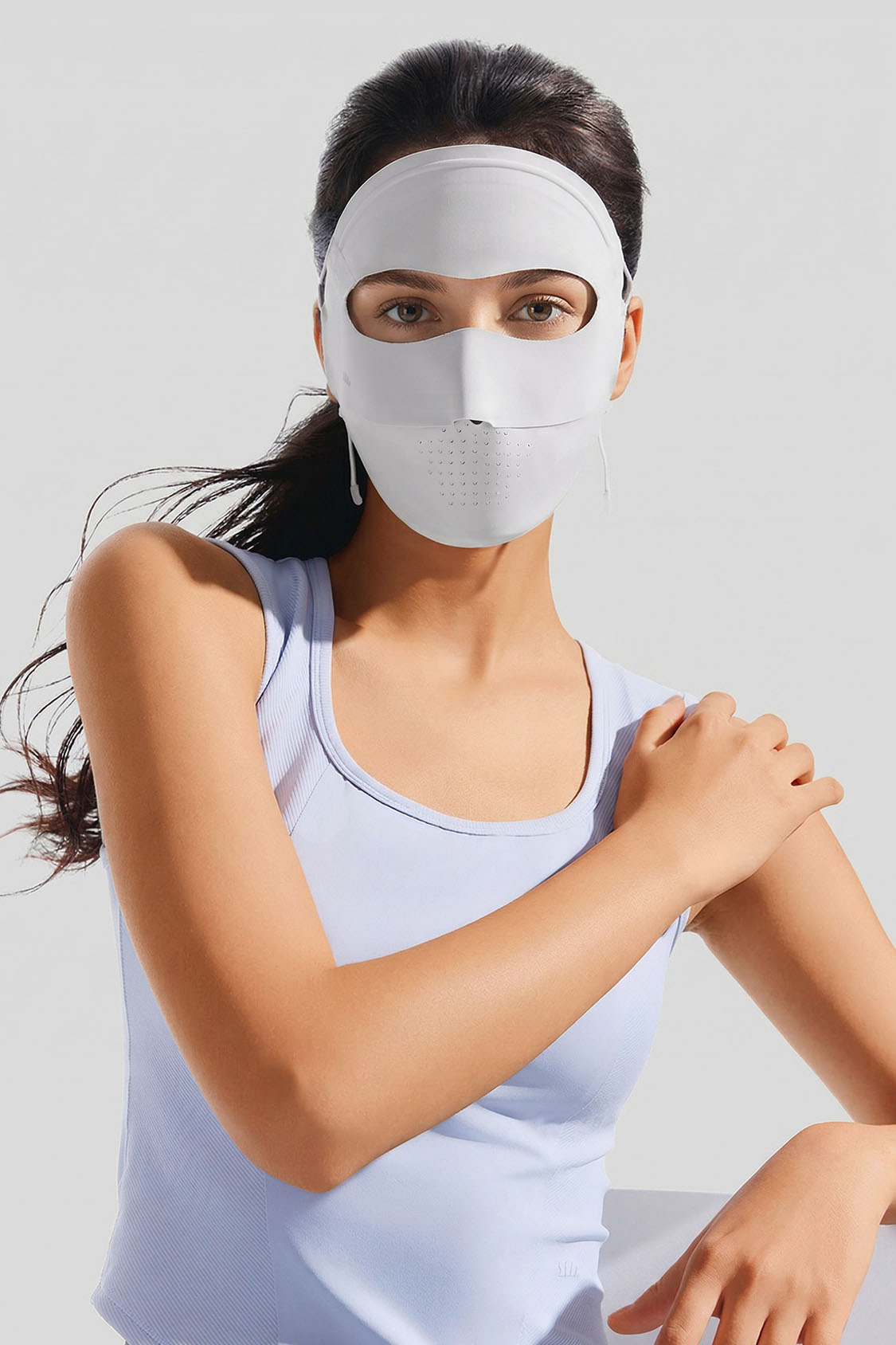 Dames Lichtgewicht Zonnebeschermingsgezichtsmasker UPF 50+ AL204