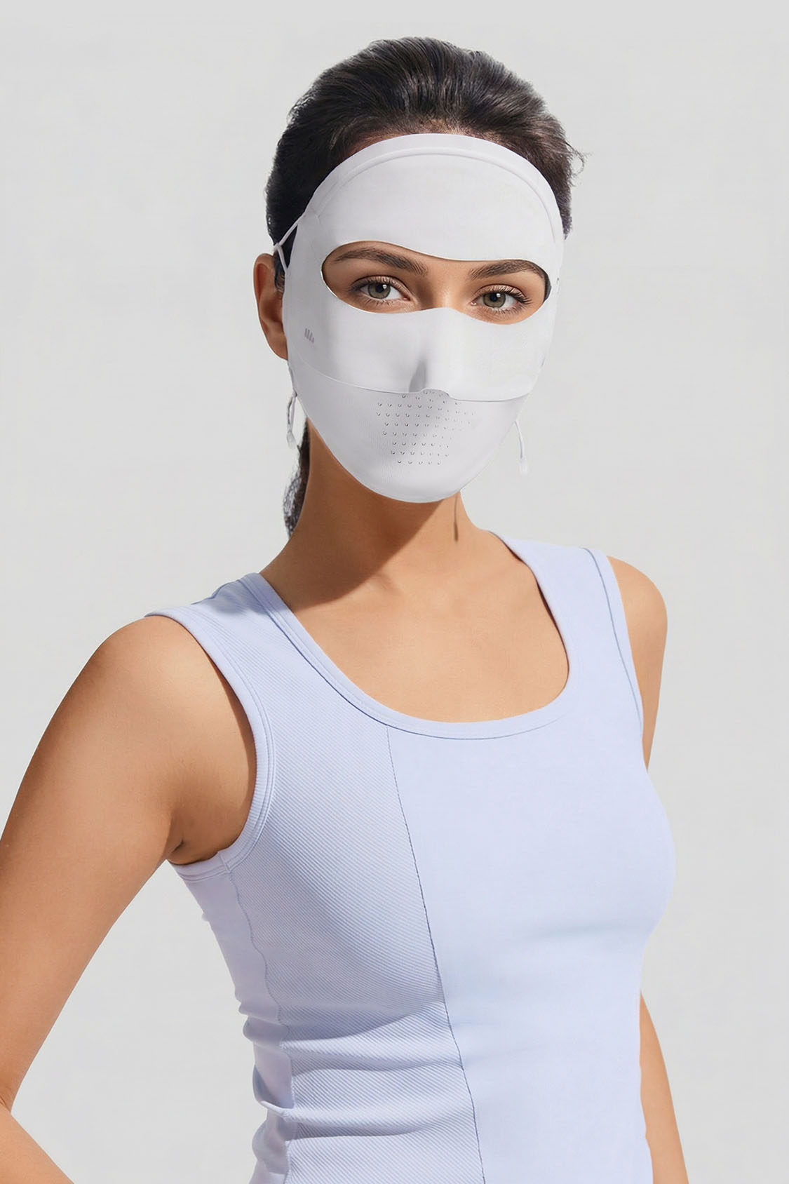 Dames Lichtgewicht Zonnebeschermingsgezichtsmasker UPF 50+ AL204