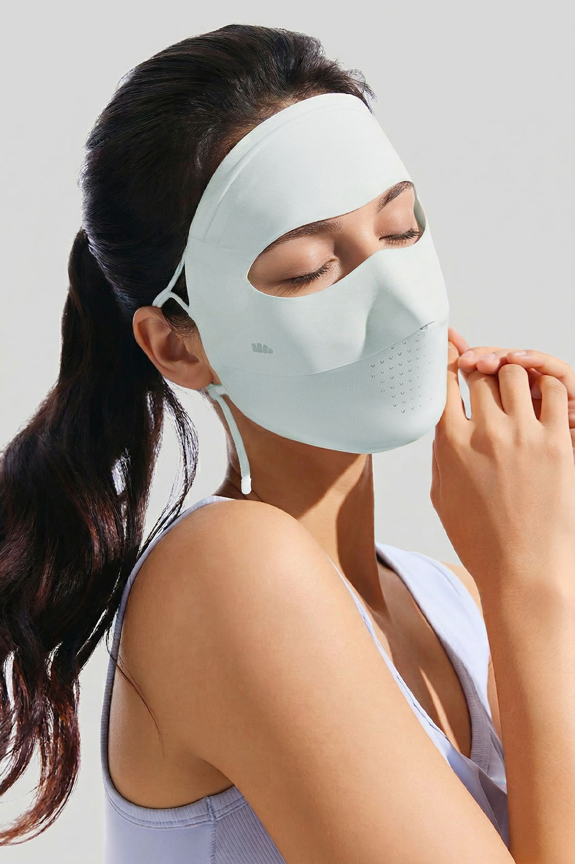 Dames Lichtgewicht Zonnebeschermingsgezichtsmasker UPF 50+ AL204