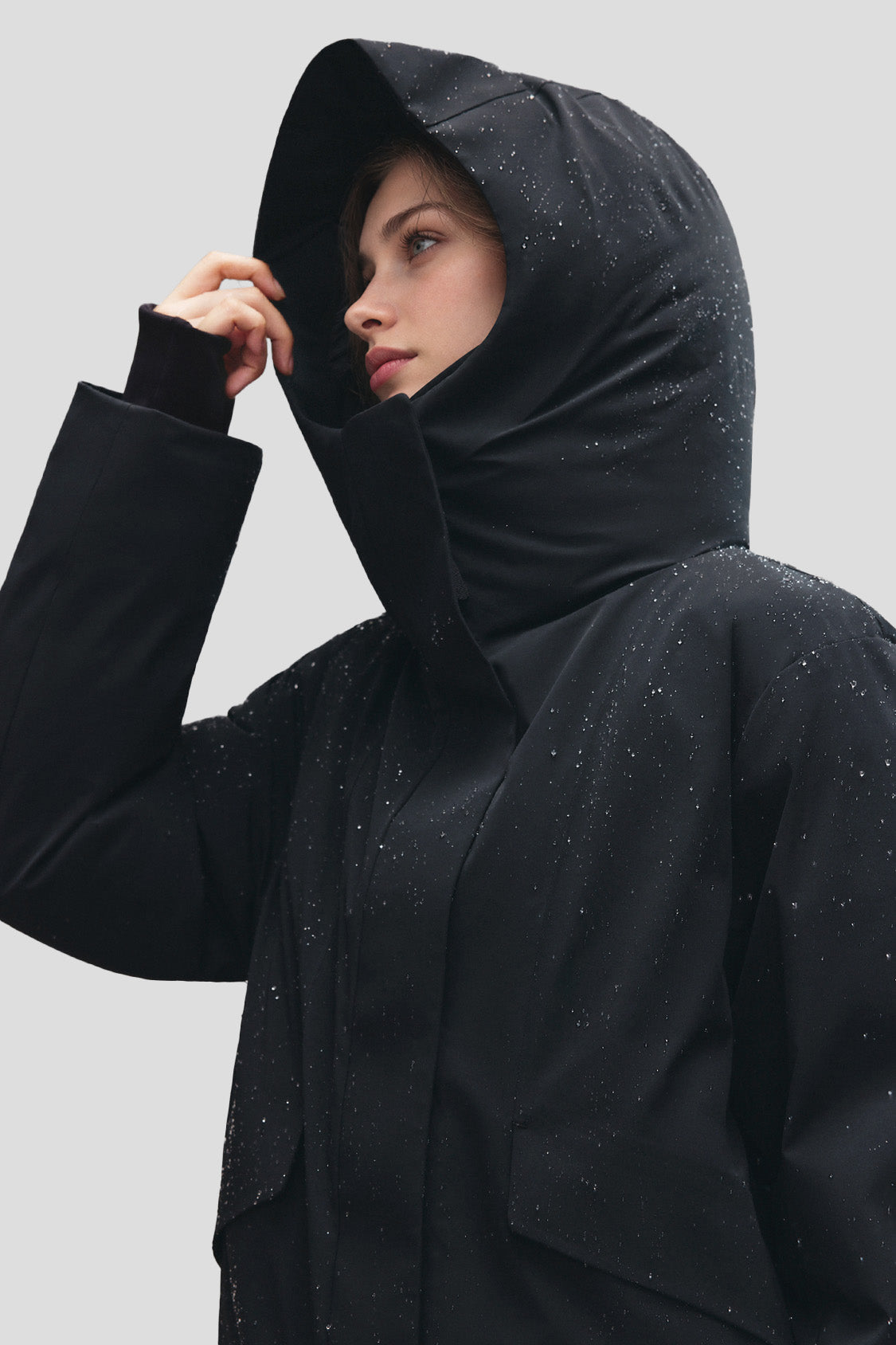 FrostShield – Giacca in piuma da donna dalla vestibilità squadrata e a protezione integrale (molto calda, maniche lunghe) HD003
