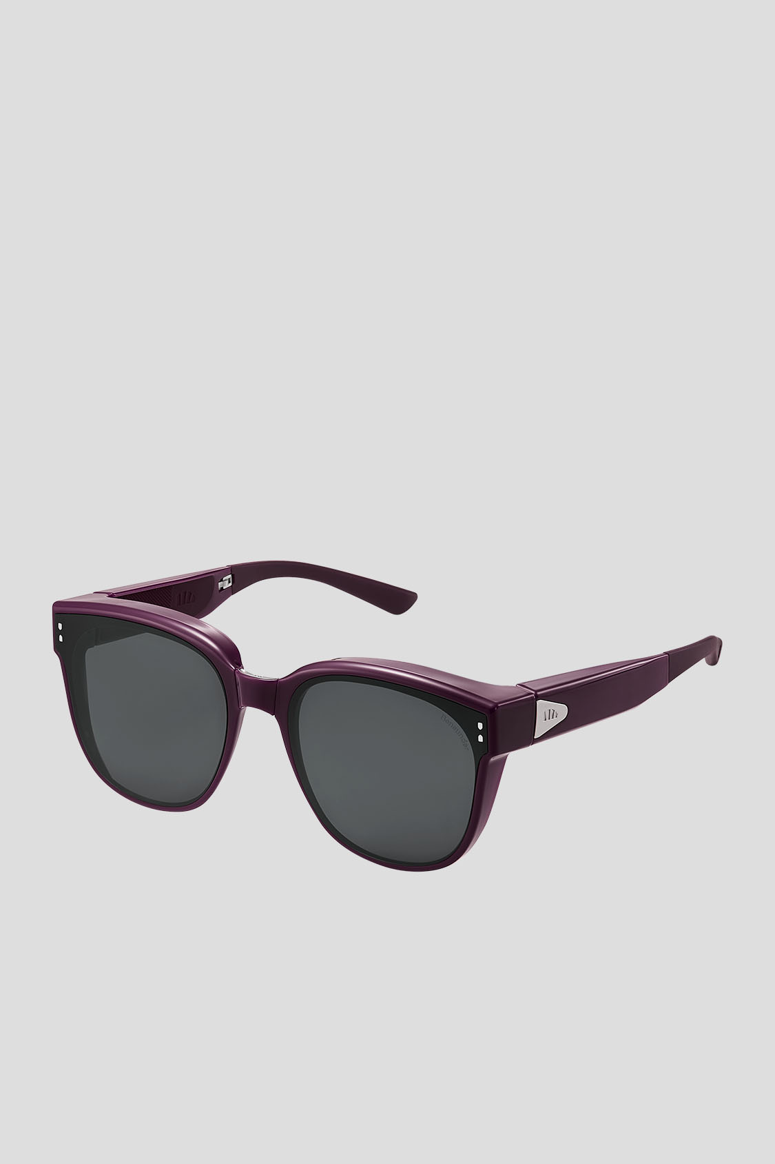 Square-Round Frame Prescription Fit-Over Sunglasses UV 400 FD008