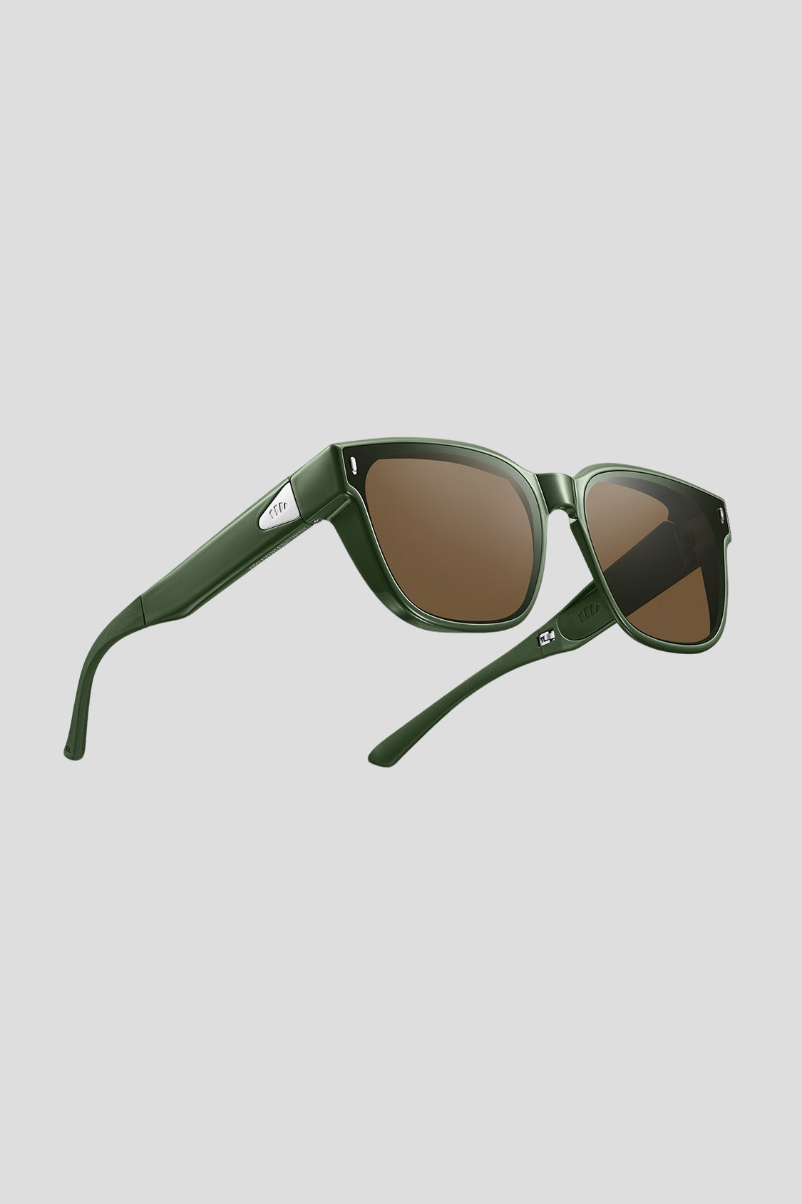 Square-Round Frame Prescription Fit-Over Sunglasses UV 400 FD013