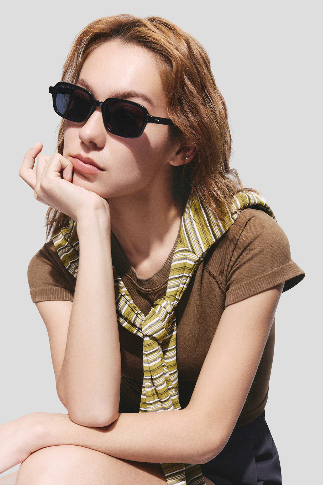 Small Square Frame Sunglasses UV 400 FD016/FD430