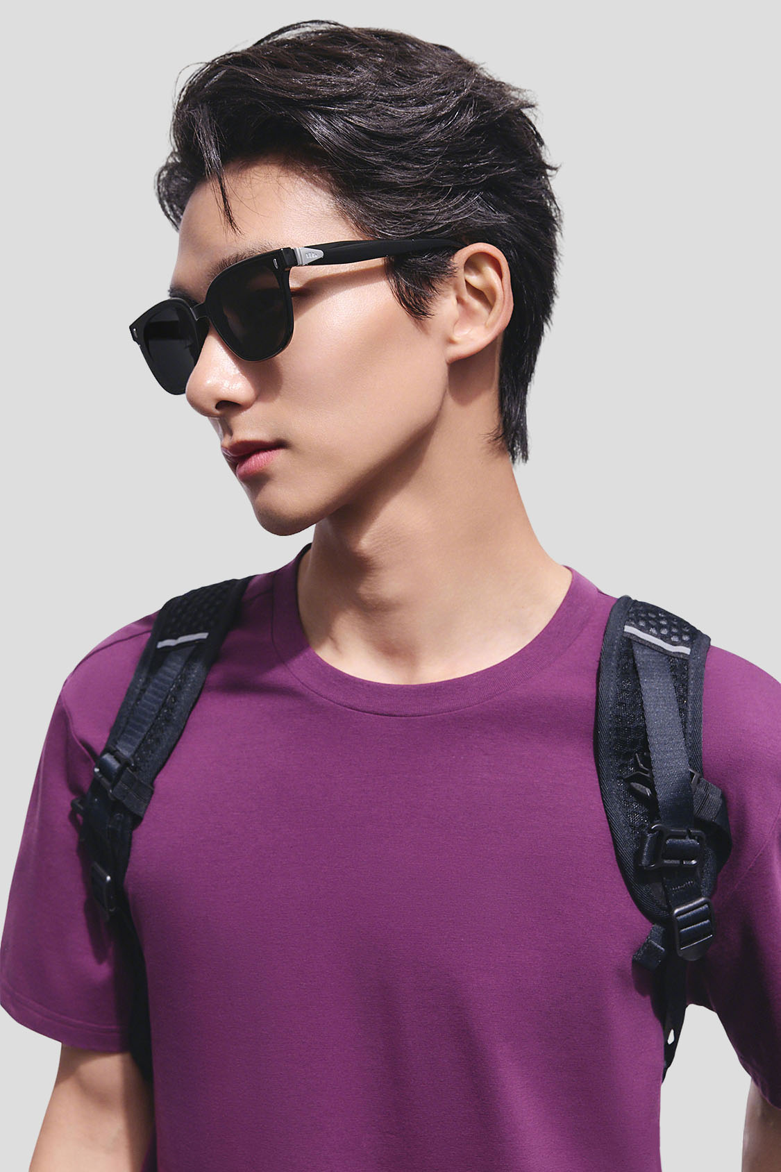 Square-Round Frame Sunglasses UV 400 FD026
