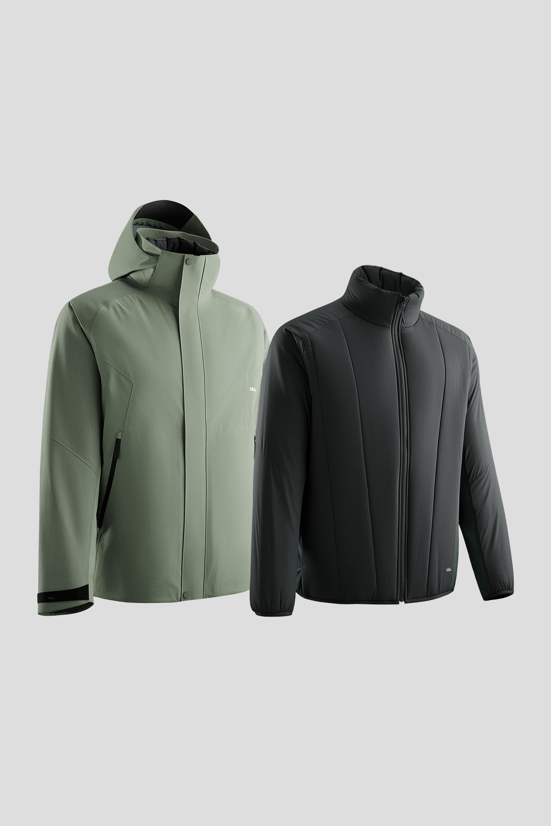 TrailGuard – Men’s Stretch Insulated Shell Jacket (Removable Hood, Warm Liner)