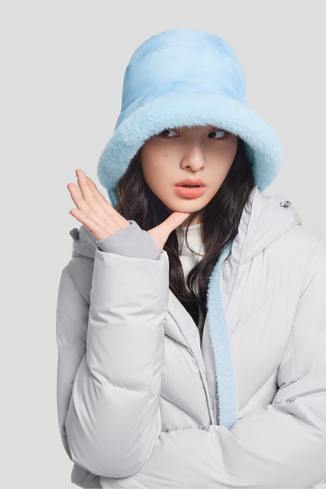 DualGuard - Cappello da sole reversibile imbottito in piuma da donna UPF50+