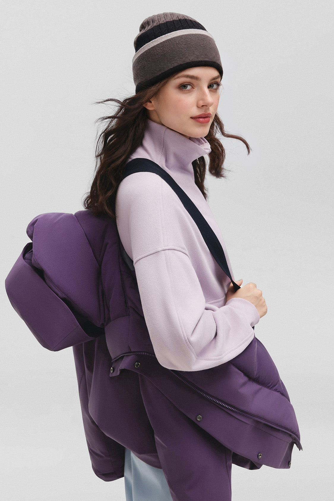 FrostShield – Giacca in piuma da donna dalla vestibilità squadrata e a protezione integrale (molto calda, maniche lunghe) HD003