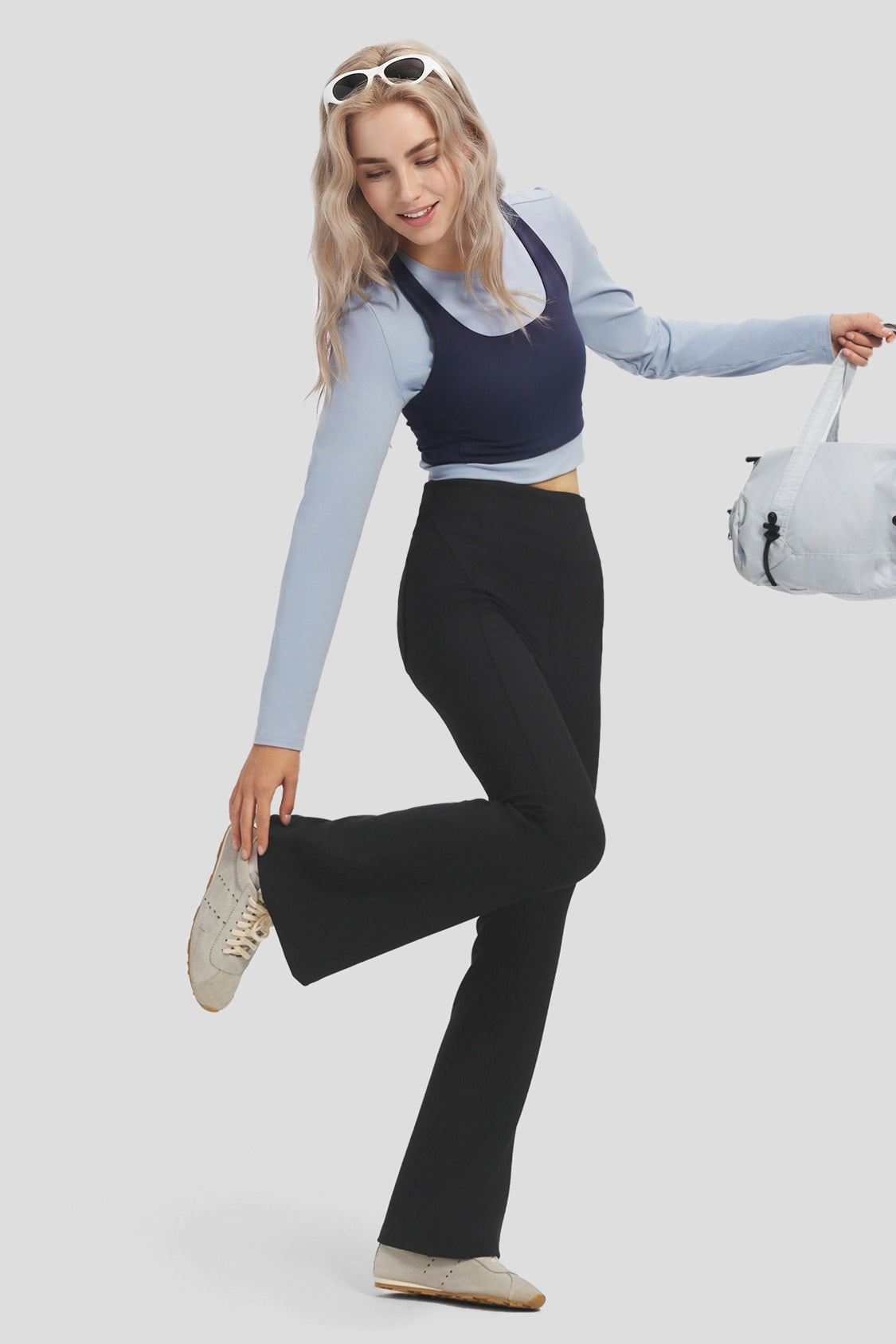 Women's High-Stretch Slight Flare Pants EL012/EL015