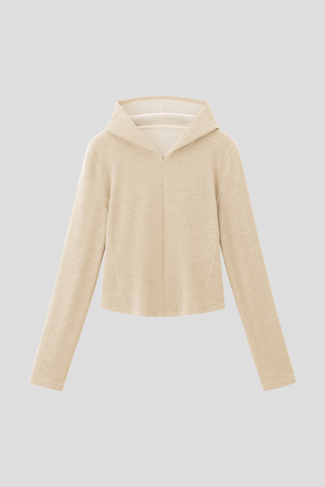 Women's High-Stretch Seamless Knit Hooded Base Layer Top EL025