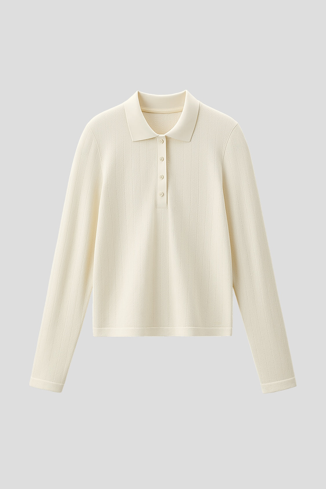 Women's High-Stretch Seamless Knit Polo Base Layer Top EL037