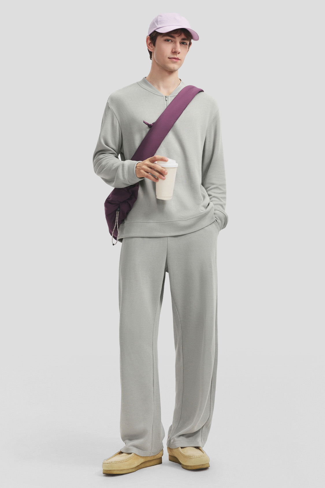 Men's Breathable Knit Everyday Lounge Set AF013/AF015